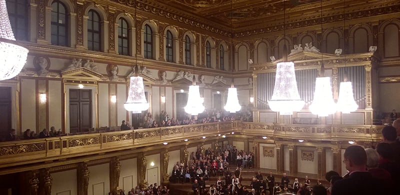 Orgel des Wiener Musikvereins im Goldenen Saal - es spielen die Wiener Philharmoniker
